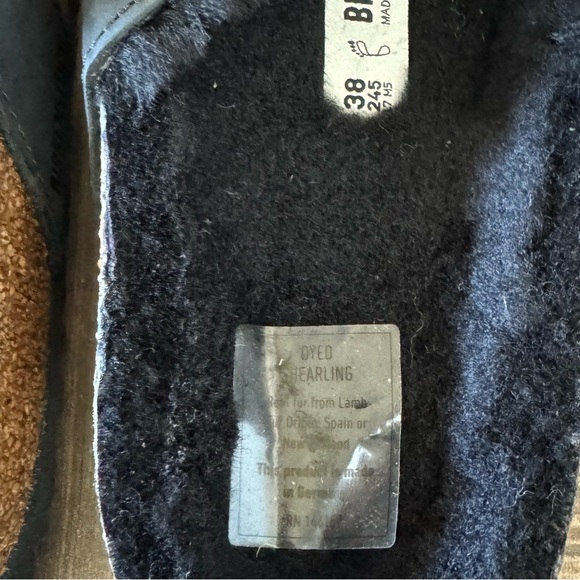 Birkenstock Mayari Shearling Natural Leather Oiled sandals size 7 - Picture 10 of 12